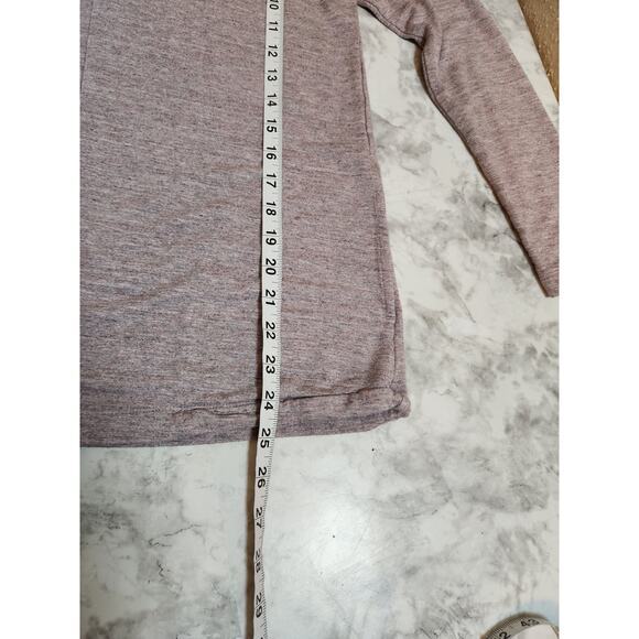 Purejill Women's‎ Gray Purple Stretch Cowl Neck  Long Sleeve Pullover Sweater XS - Picture 6 of 6